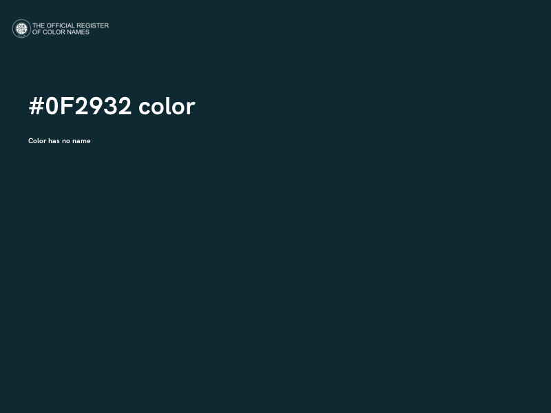 #0F2932 color image