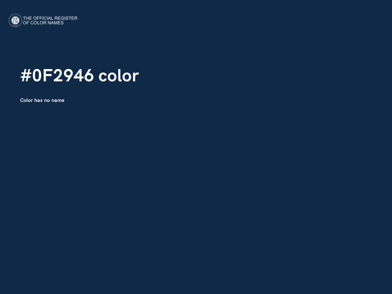 #0F2946 color image