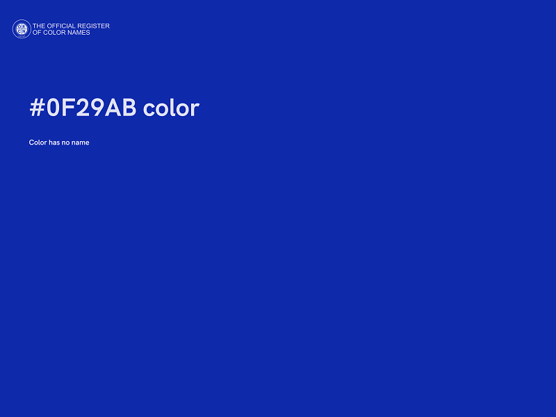 #0F29AB color image