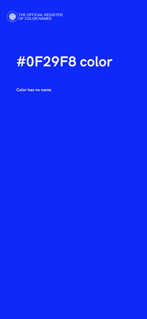 #0F29F8 color image