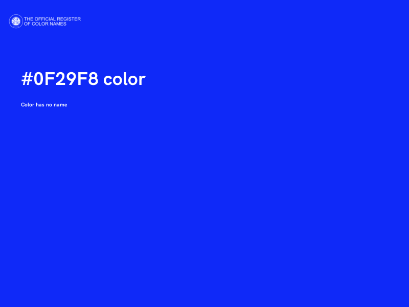 #0F29F8 color image