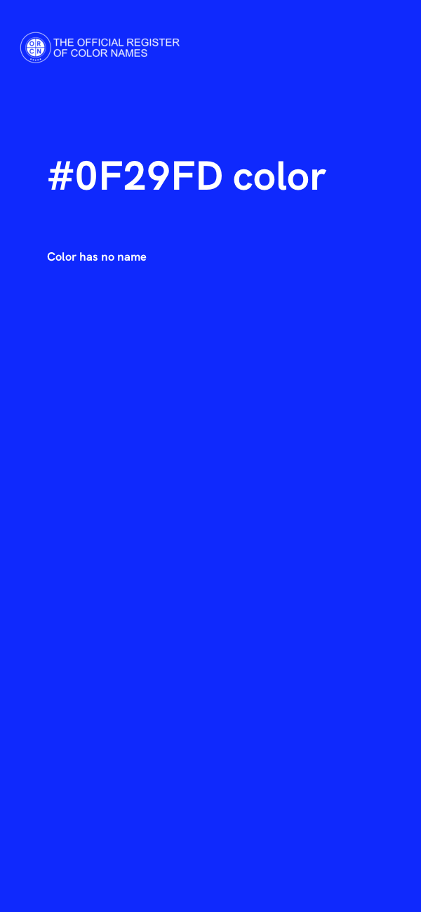 #0F29FD color image