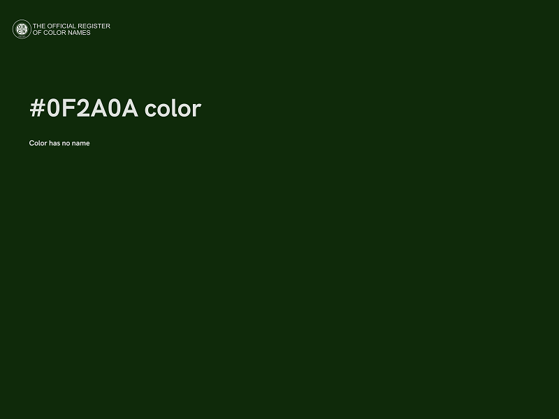 #0F2A0A color image