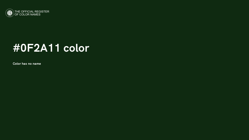 #0F2A11 color image