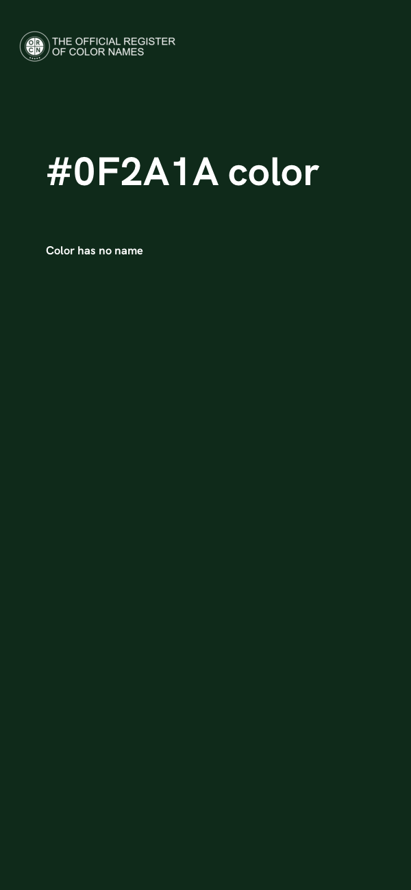 #0F2A1A color image
