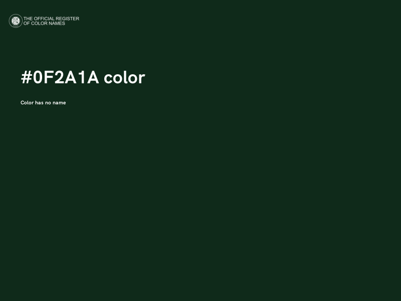 #0F2A1A color image