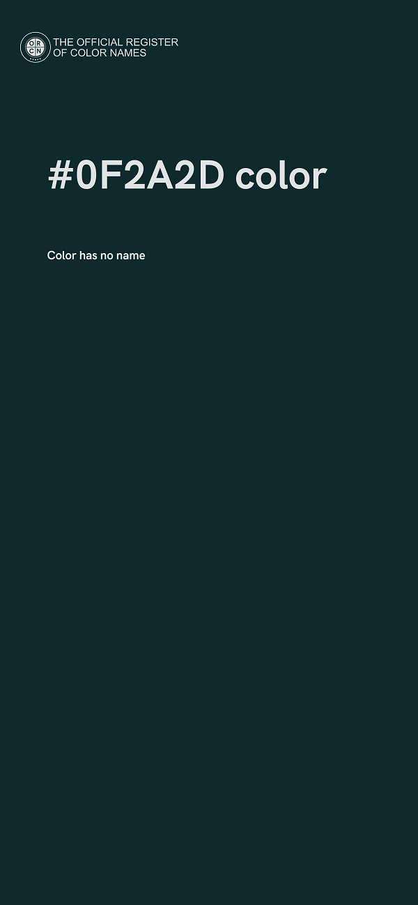 #0F2A2D color image