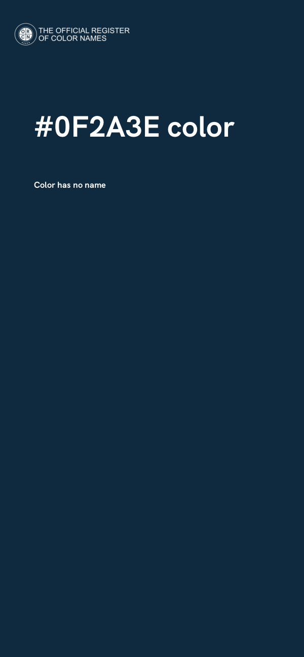 #0F2A3E color image