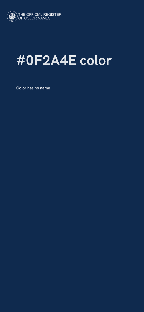 #0F2A4E color image