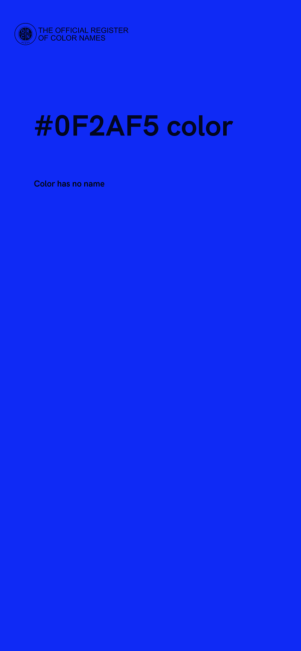 #0F2AF5 color image