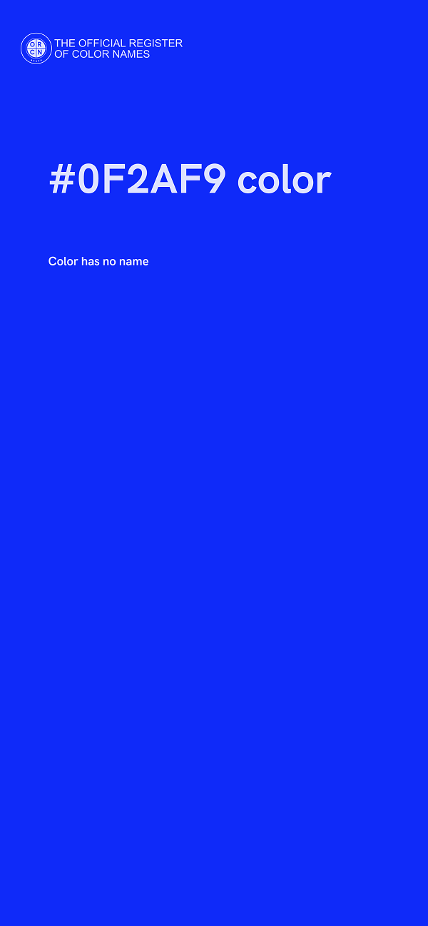 #0F2AF9 color image