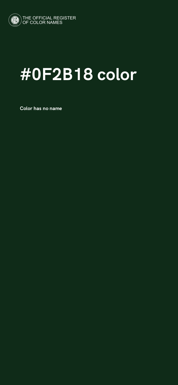 #0F2B18 color image