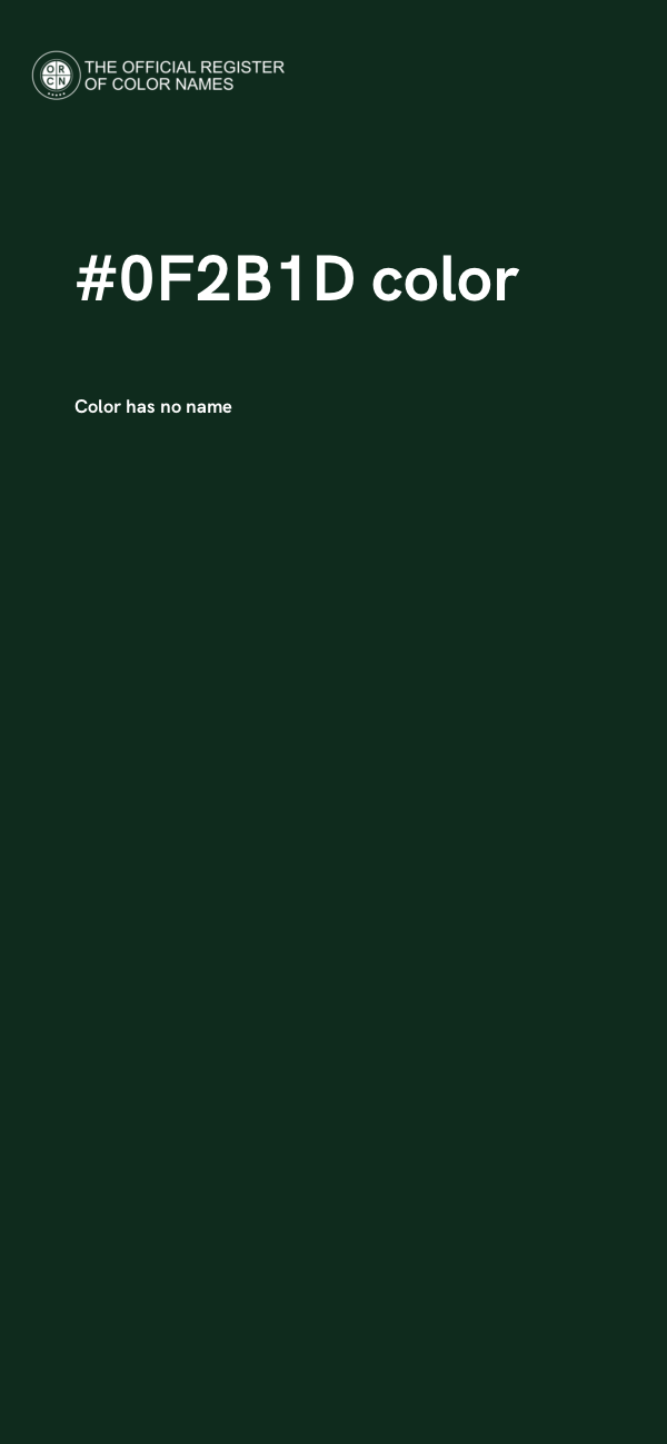 #0F2B1D color image
