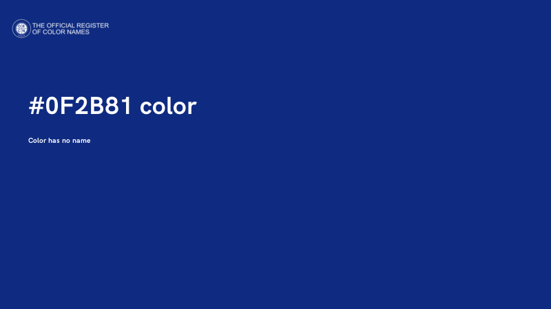 #0F2B81 color image