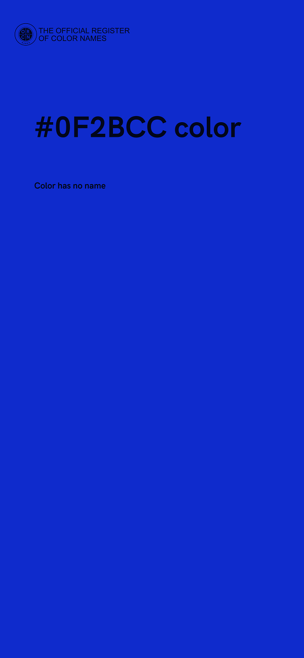 #0F2BCC color image
