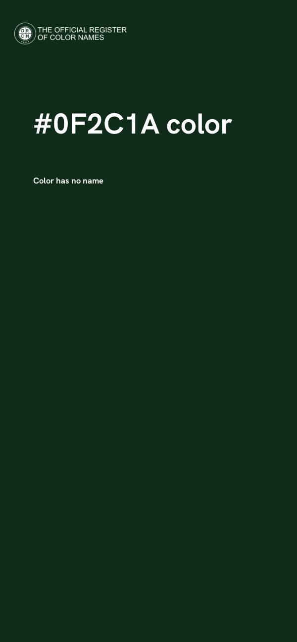 #0F2C1A color image