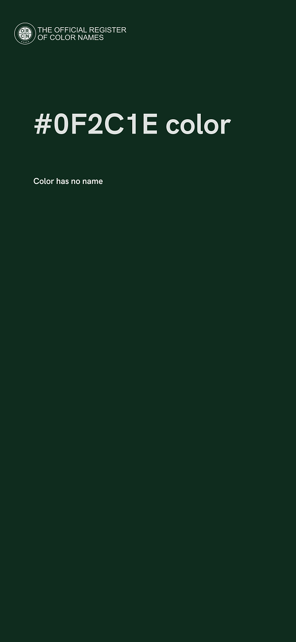 #0F2C1E color image