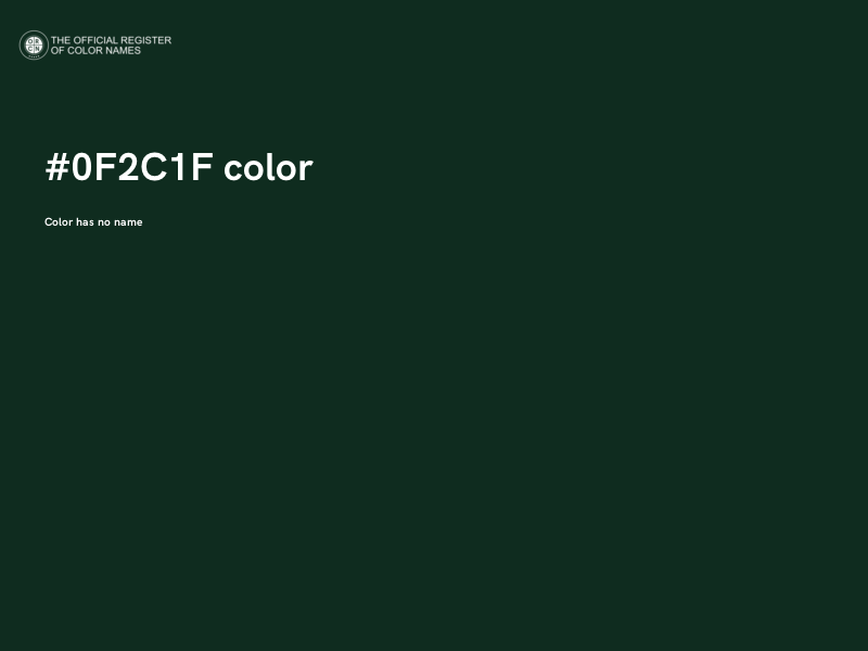 #0F2C1F color image