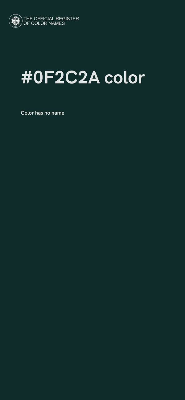 #0F2C2A color image