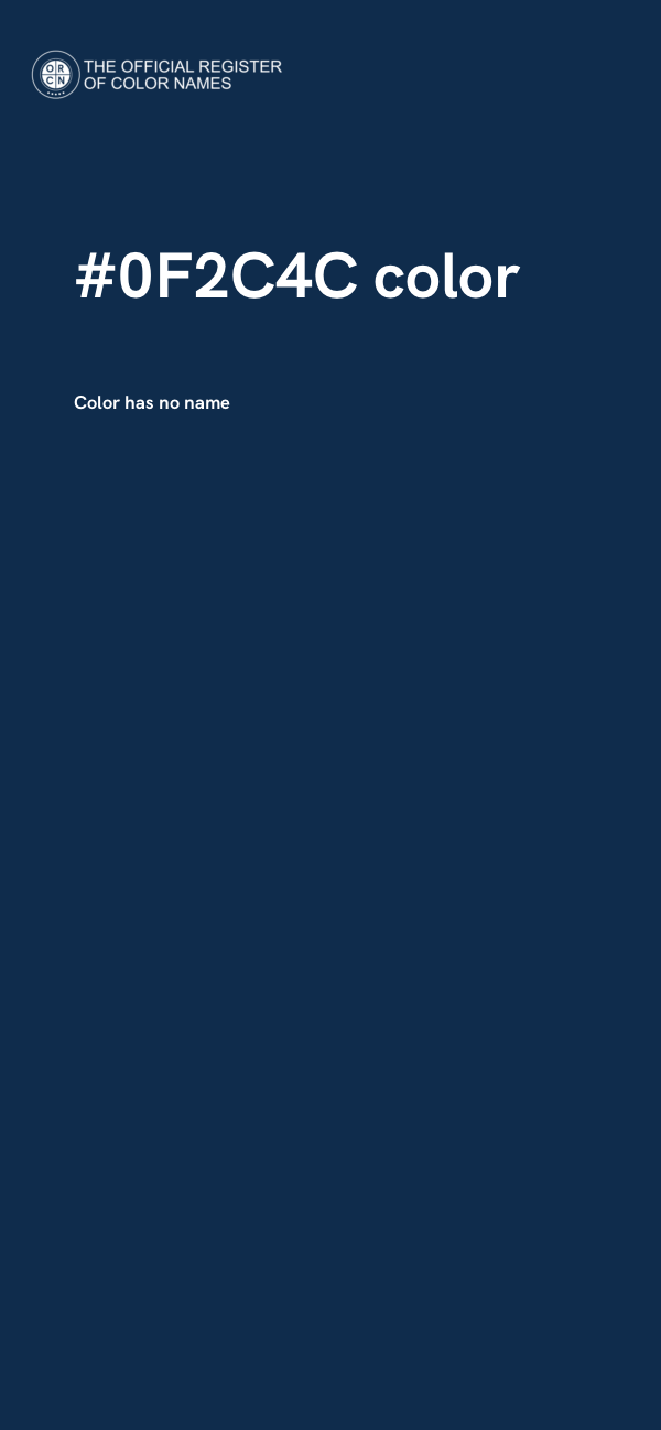 #0F2C4C color image