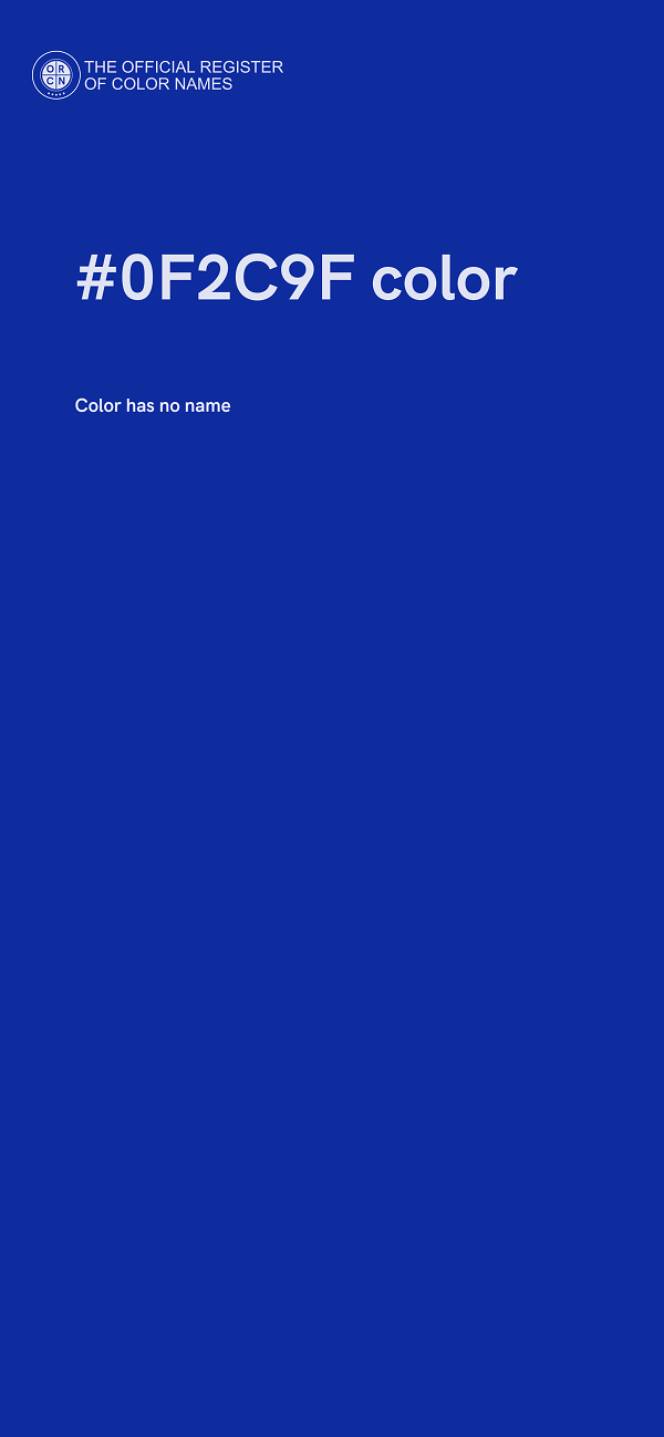 #0F2C9F color image