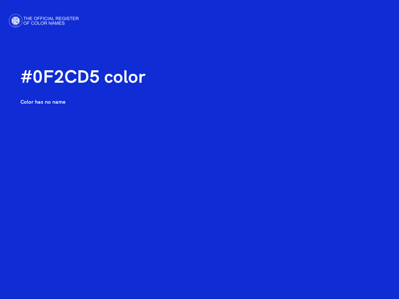 #0F2CD5 color image