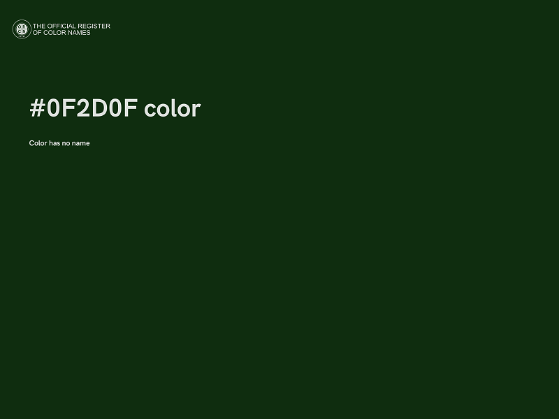 #0F2D0F color image