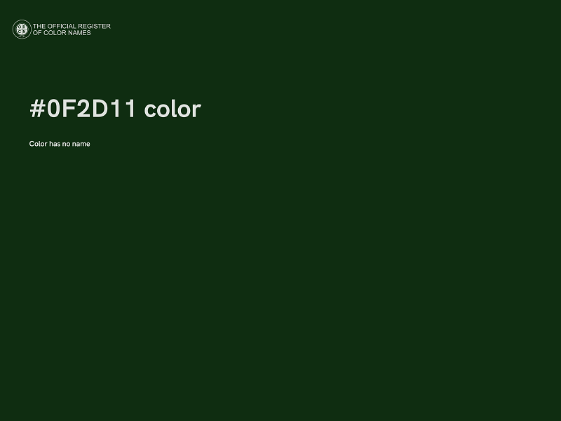 #0F2D11 color image