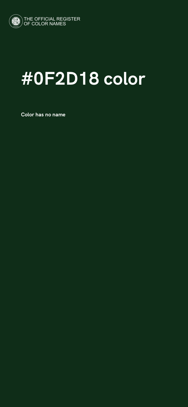 #0F2D18 color image