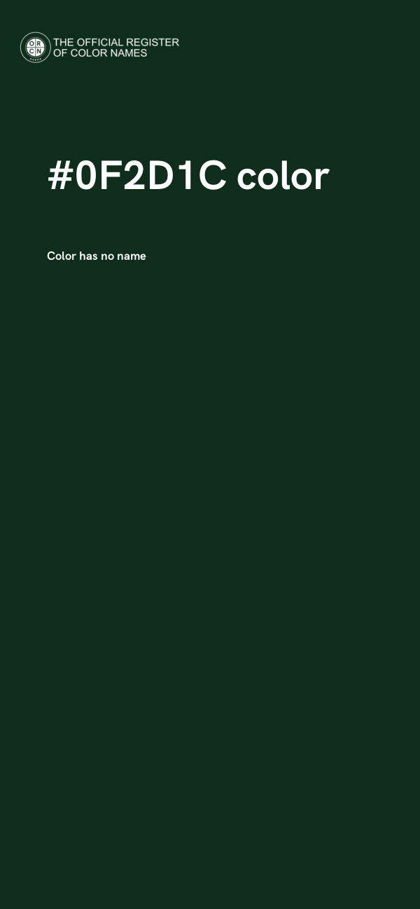 #0F2D1C color image