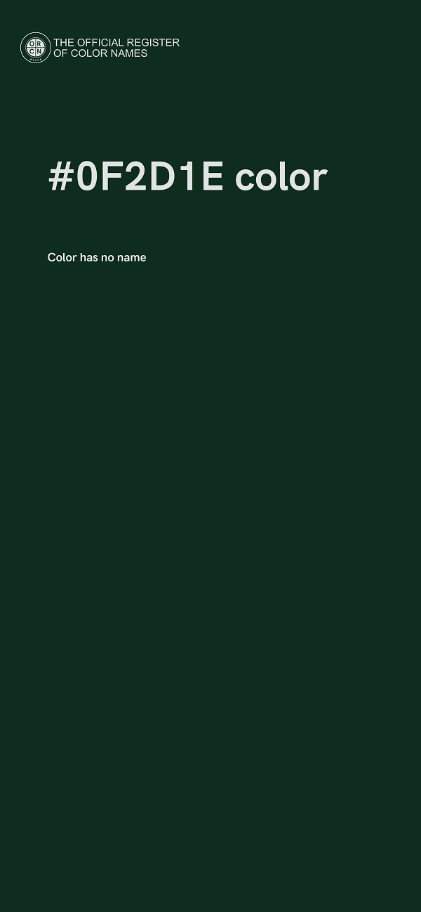 #0F2D1E color image