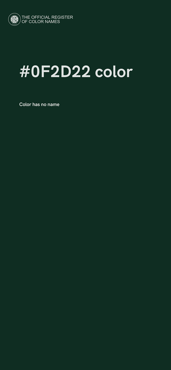 #0F2D22 color image