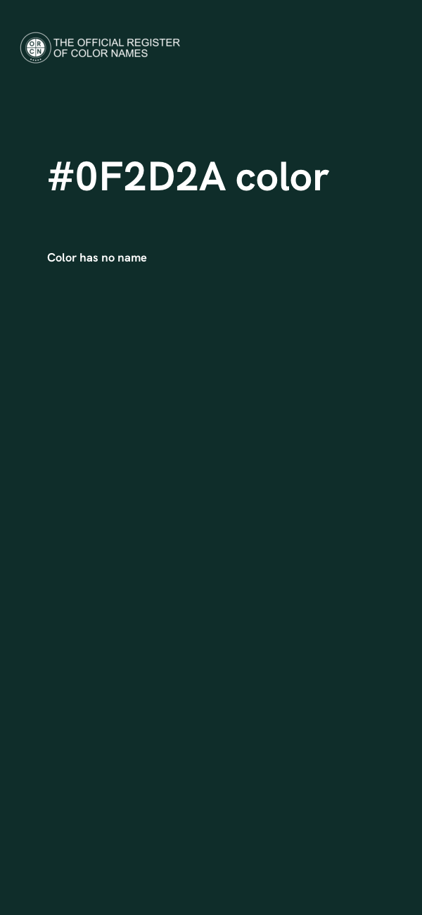 #0F2D2A color image