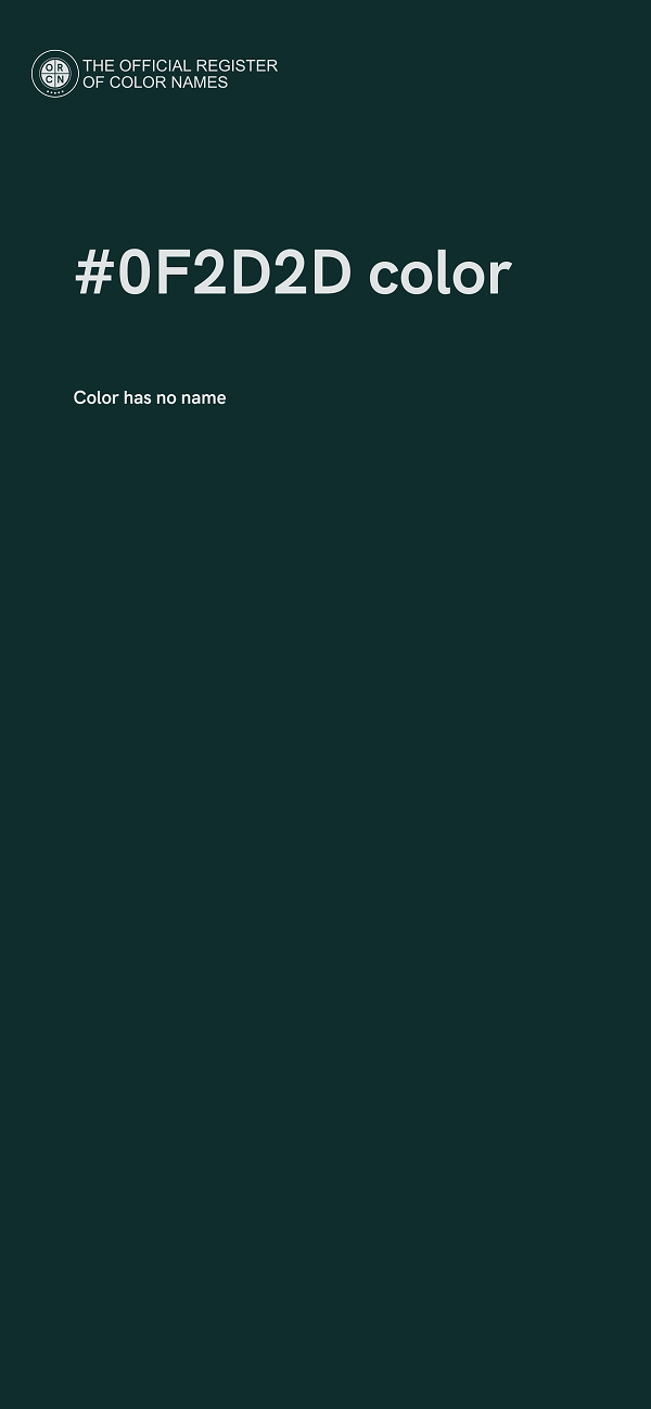 #0F2D2D color image