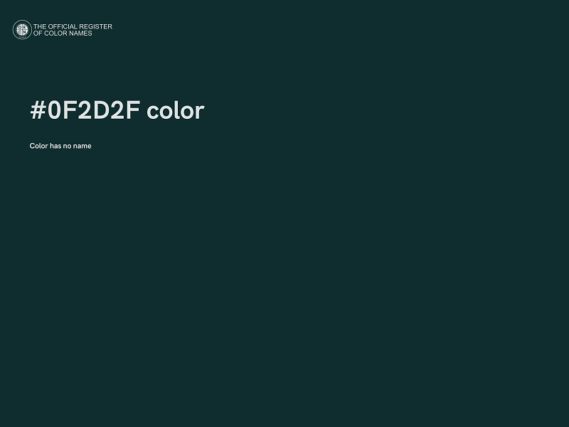 #0F2D2F color image