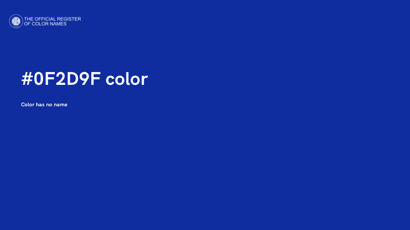 #0F2D9F color image