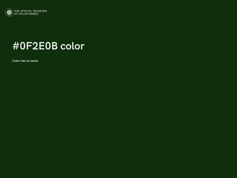 #0F2E0B color image