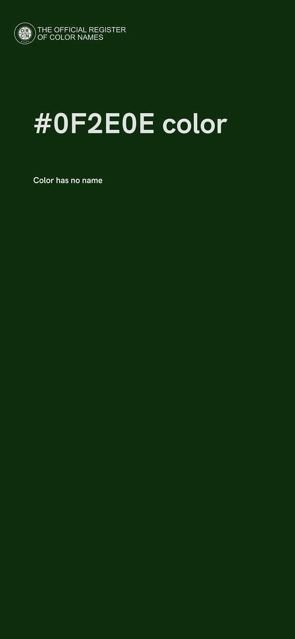 #0F2E0E color image