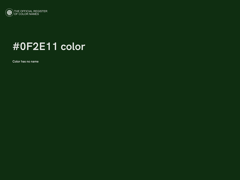 #0F2E11 color image