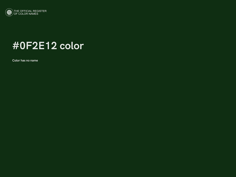 #0F2E12 color image