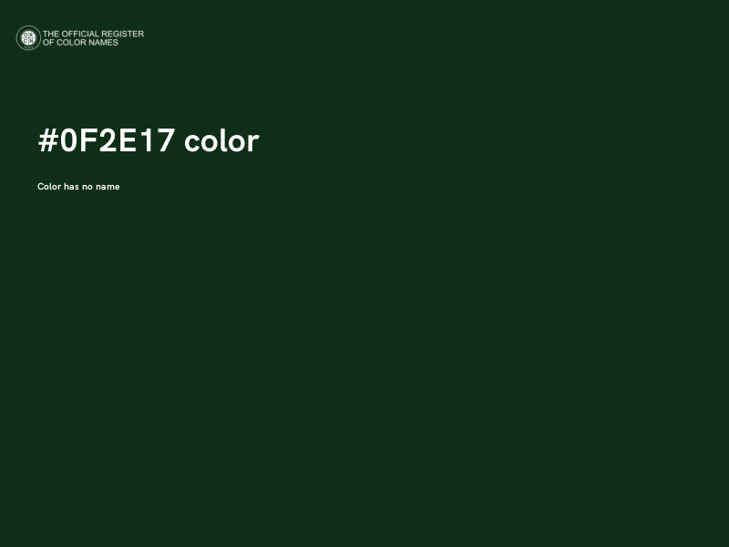 #0F2E17 color image