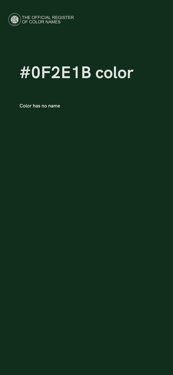 #0F2E1B color image