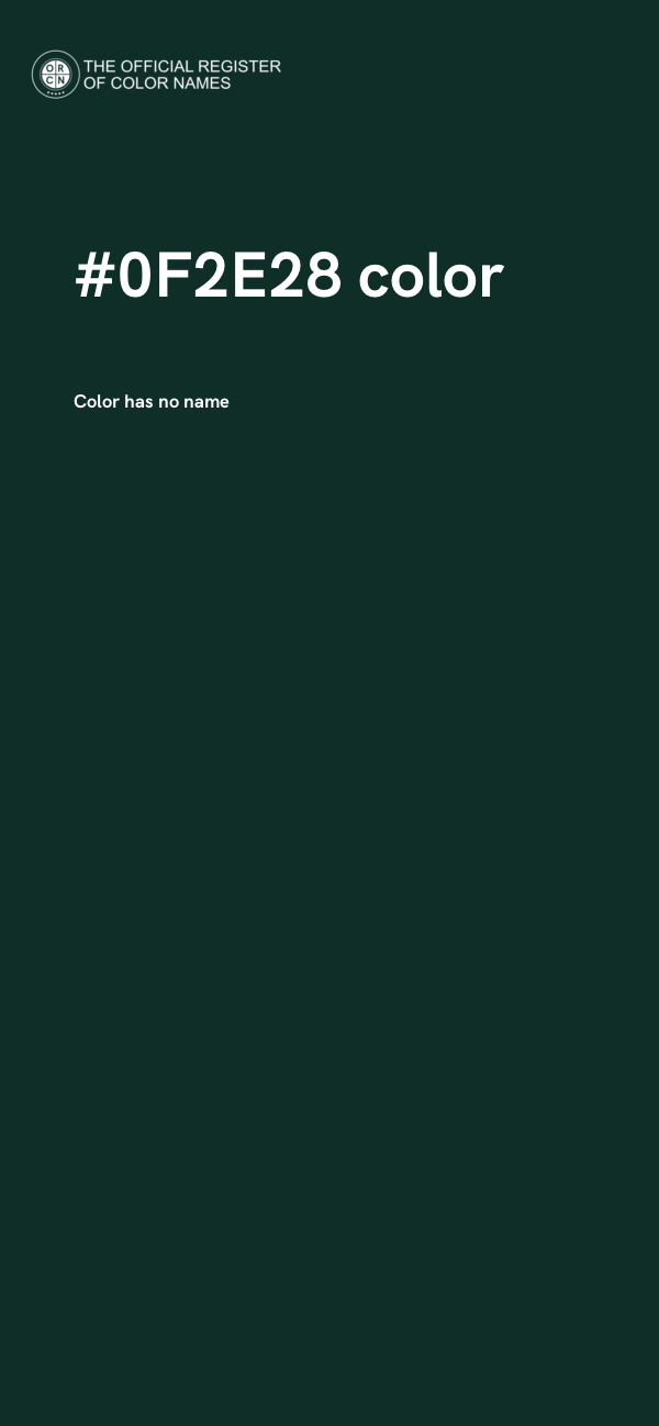 #0F2E28 color image