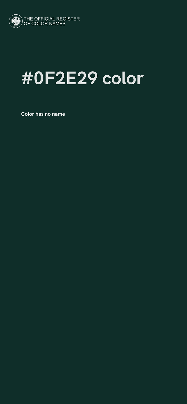 #0F2E29 color image