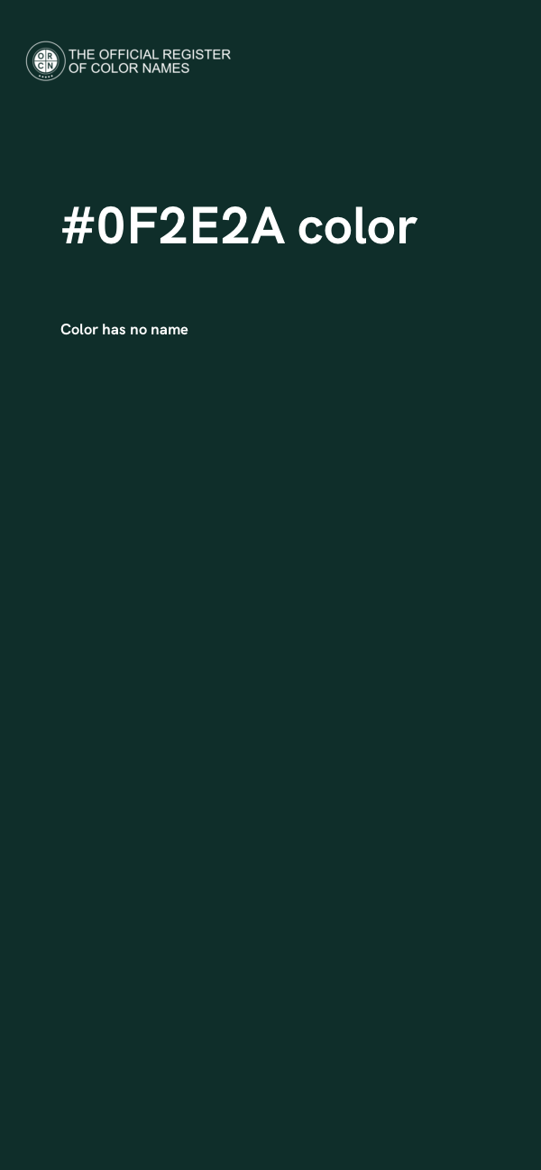 #0F2E2A color image