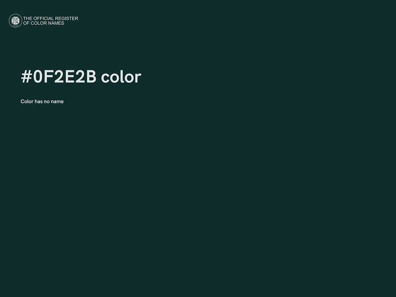 #0F2E2B color image