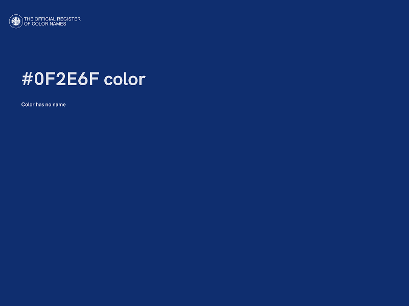 #0F2E6F color image