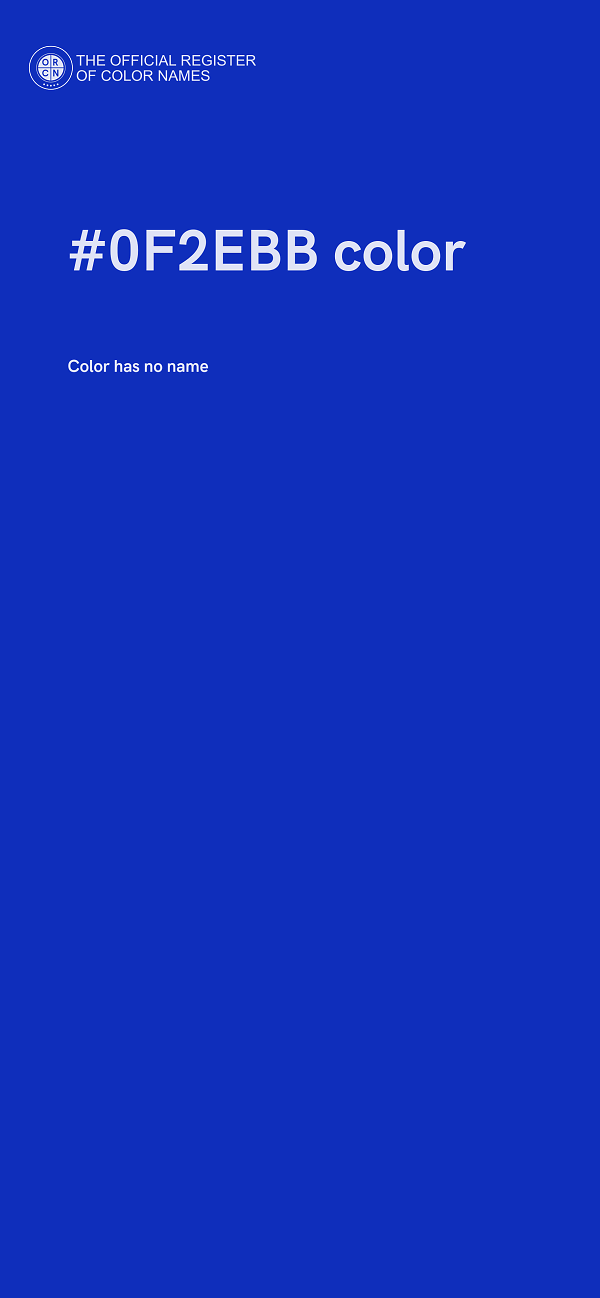 #0F2EBB color image