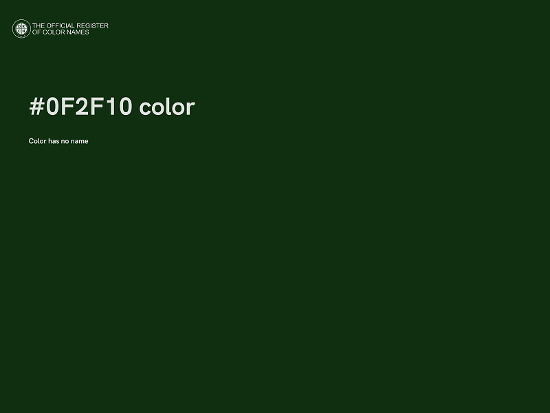 #0F2F10 color image