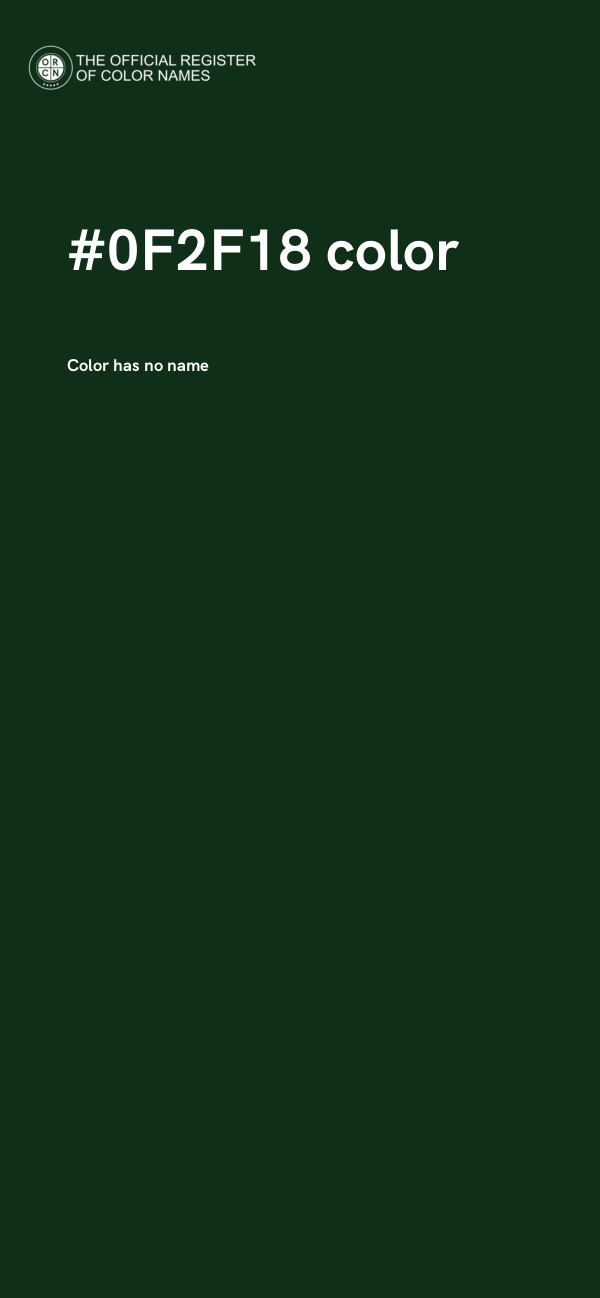 #0F2F18 color image